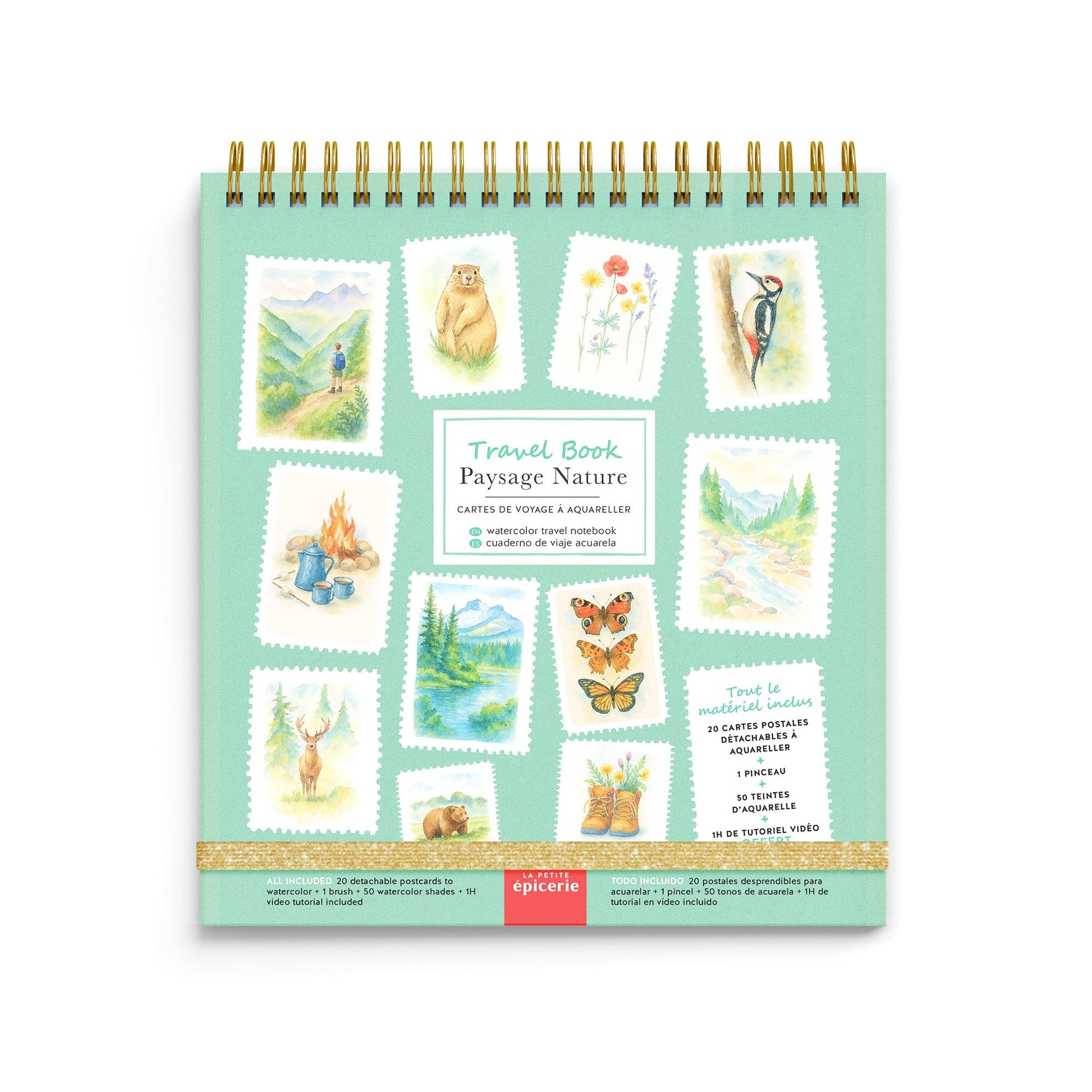 Carnet de Voyage La Petite Epicerie Paysage Nature Aquarelle