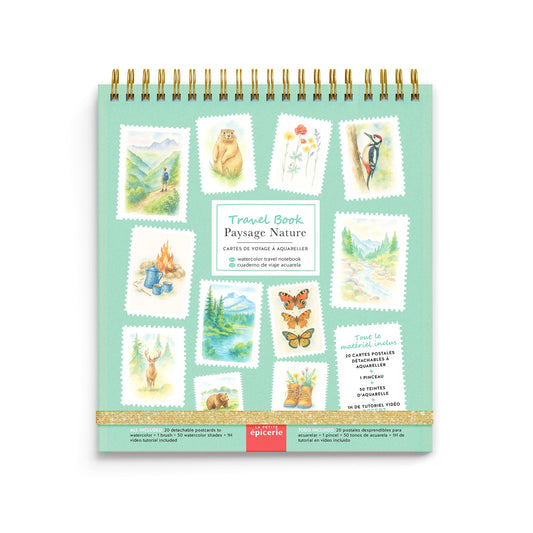 Carnet de Voyage La Petite Epicerie Paysage Nature Aquarelle