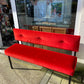 banquette velours rouge