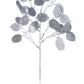 Branche Feuille d'argent en plastique