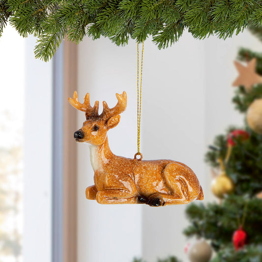 Décoration suspension pour sapin "cerf"