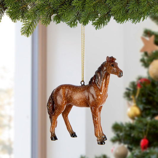 Décoration suspension pour sapin "cheval"