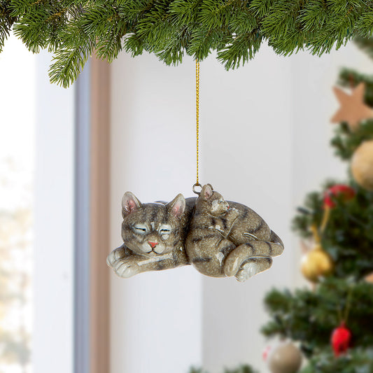 Décoration suspension pour sapin "chat"