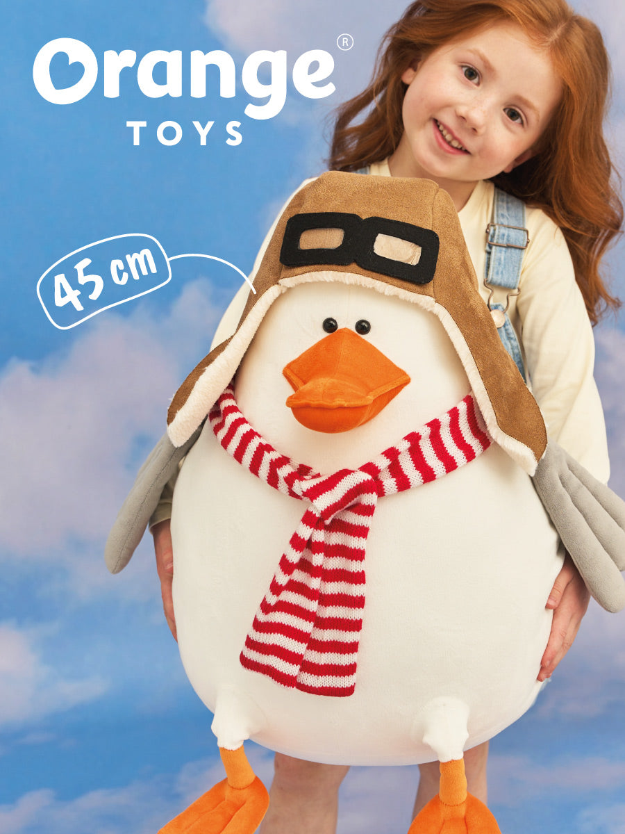 PELUCHE grande oie 'aviatrice'