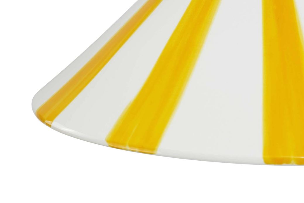 Suspension en céramique bicolore artisanale Praya "jaune"