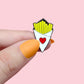 Pin’s “Cornet de frites” - blanc