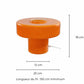 Lampe à poser verre coloré orange style rétro