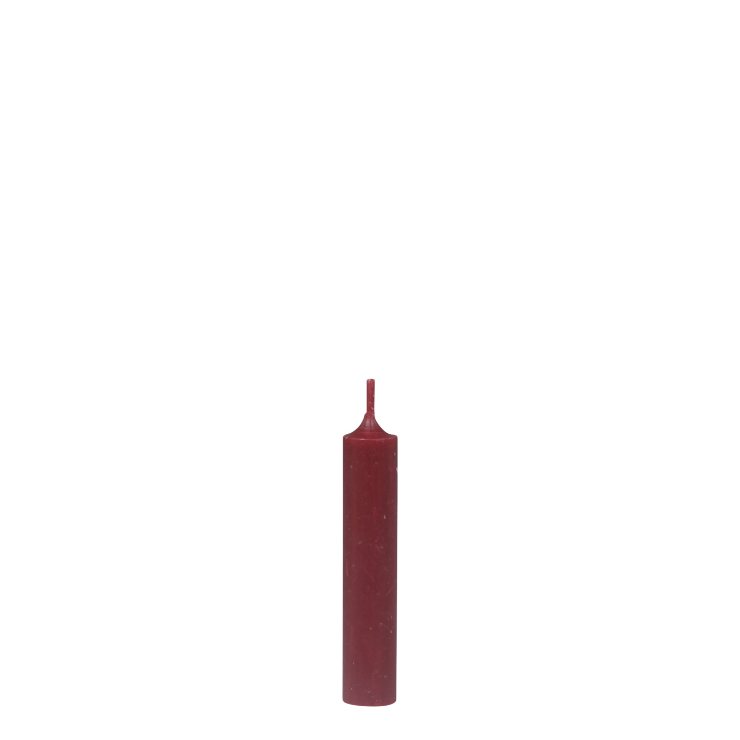 LOT DE 5 Bougies "Diner" COURTES - ROUGE FONCE