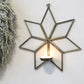 Étoile photophore murale en laiton
