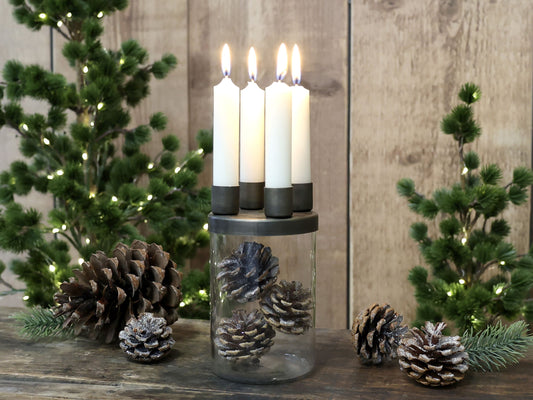 Bougeoir avec 4 supports pour bougies