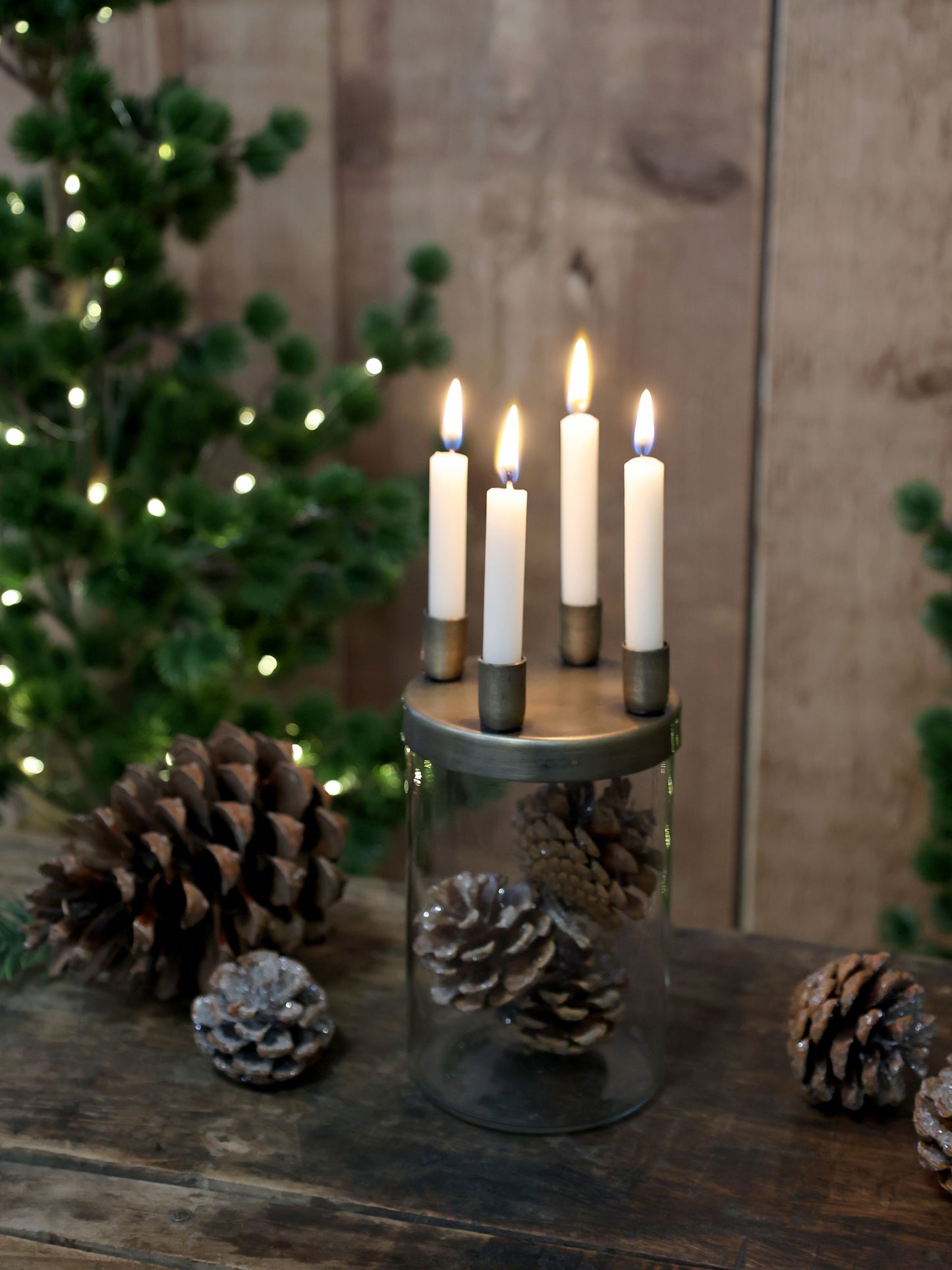 Bougeoir avec 4 supports pour bougies