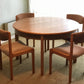 Table ronde vintage + 4 chaises
