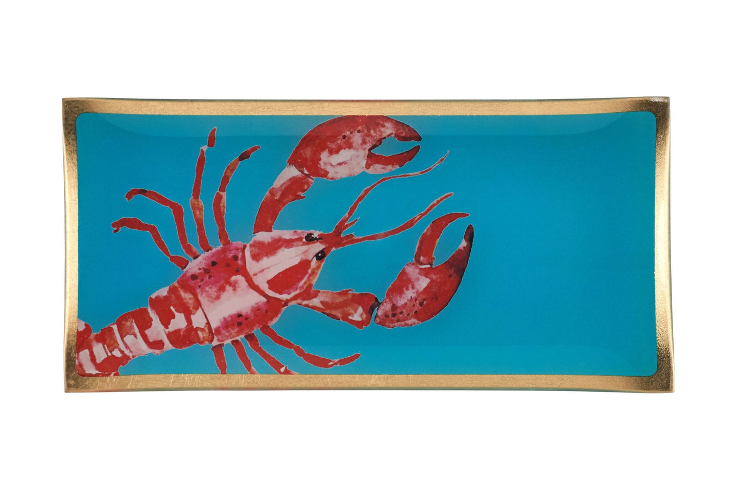 Assiette en verre "lobster", taille L