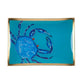 Assiette en verre "crabe", taille M