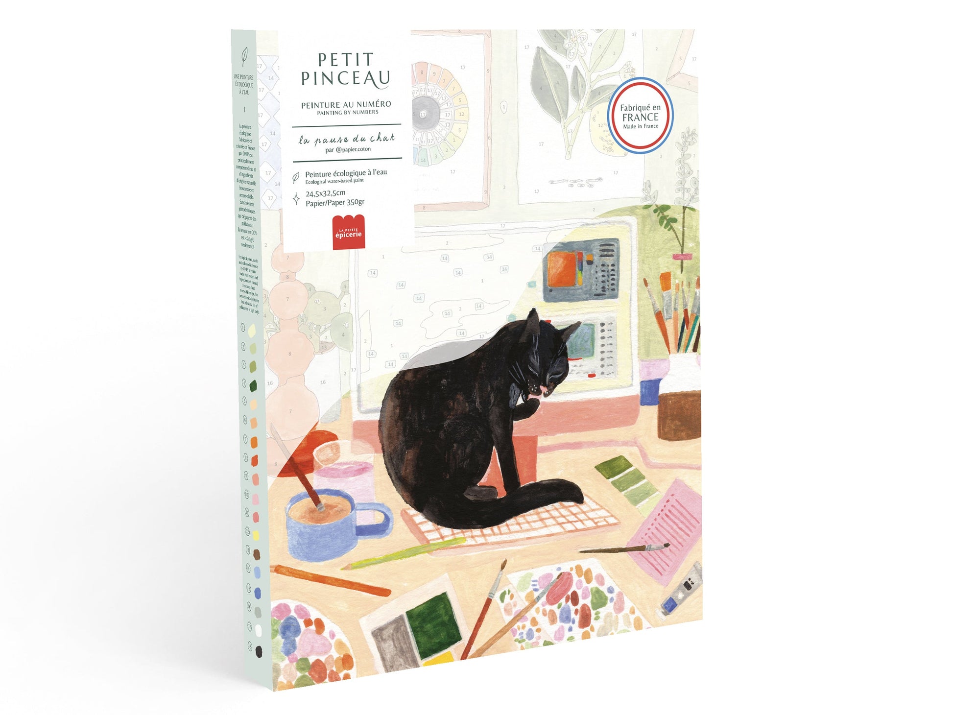 Coffret Peinture au Numéro La Pause Du Chat La Petite Epicerie