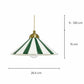 Suspension en céramique bicolore artisanale Praya "vert"