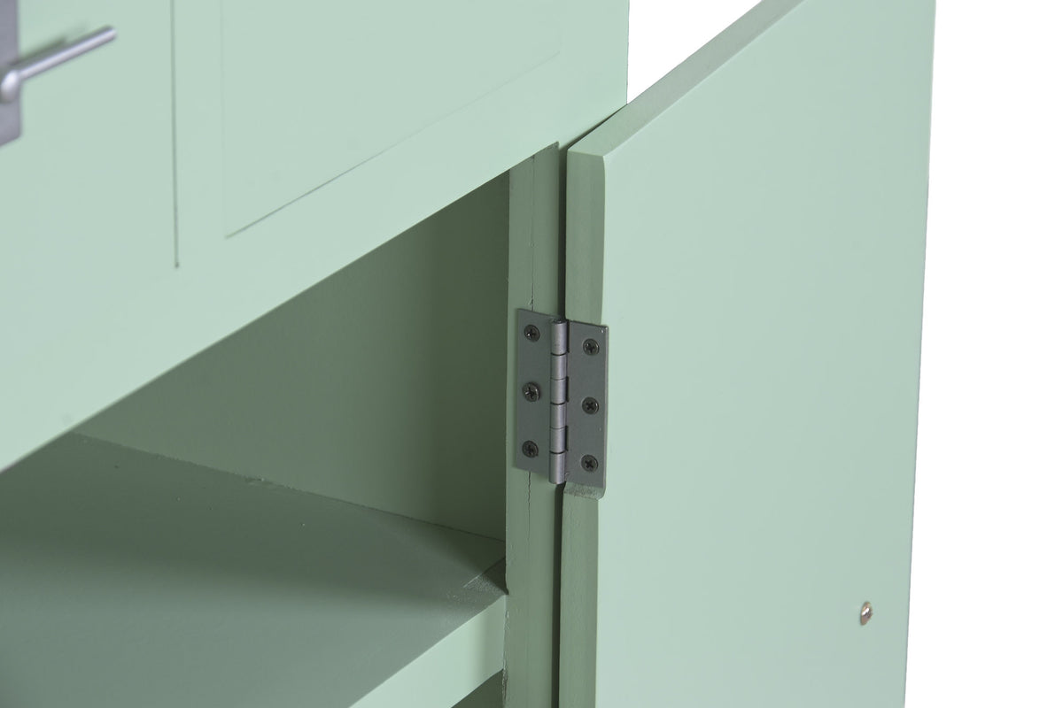 Commode Sapin MDF 63x27x101 cm Vert Menthe
