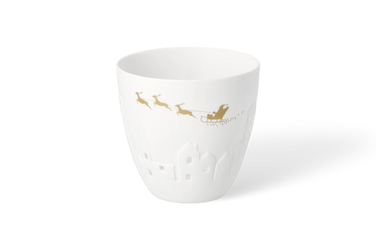 Porte-Bougie Poésie Père Noël Porcelaine Blanche räder 89935