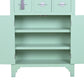 Commode Sapin MDF 63x27x101 cm Vert Menthe
