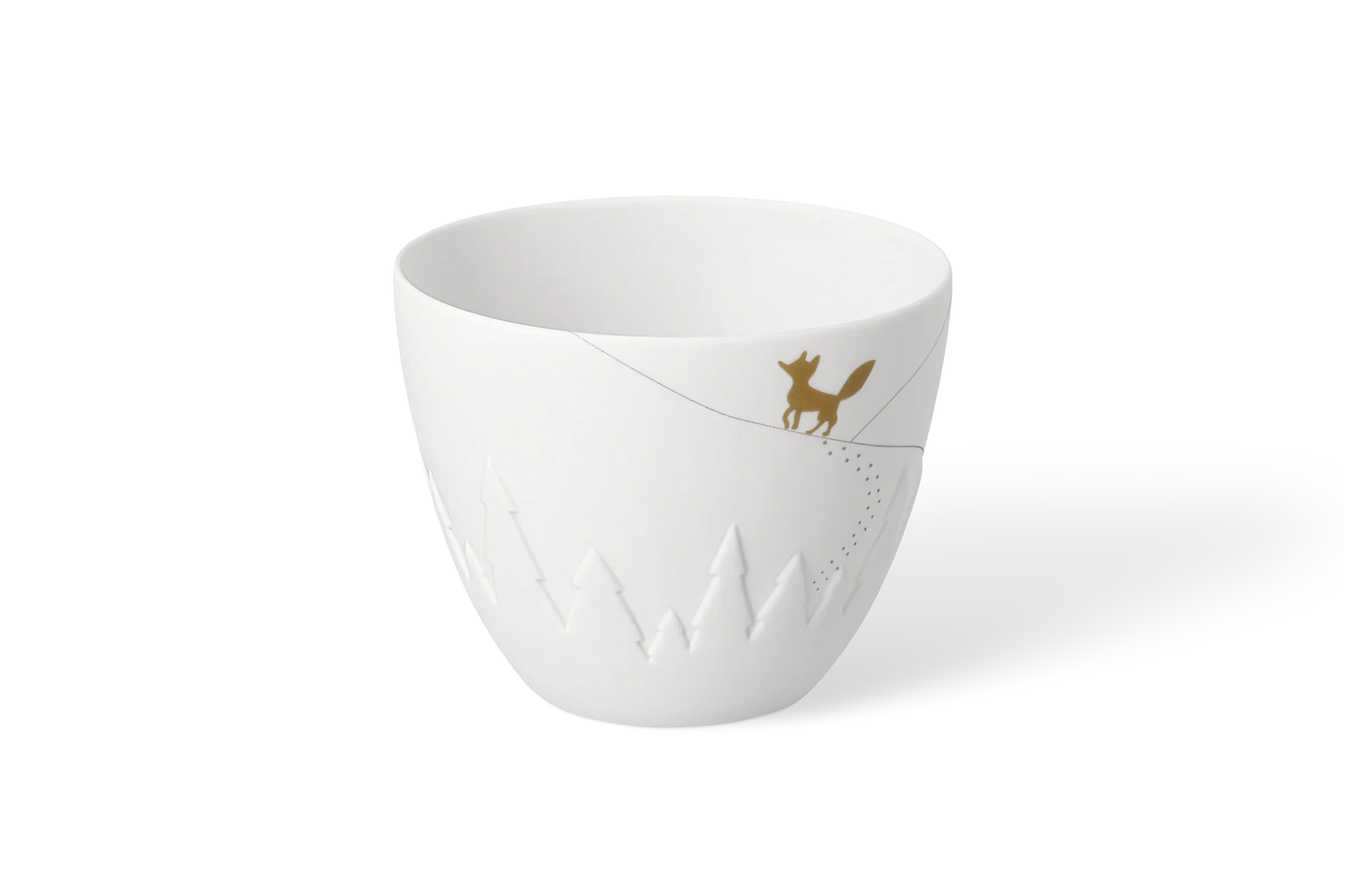 Porte-Bougie Poésie Renard Petit Porcelaine Blanche räder 92482