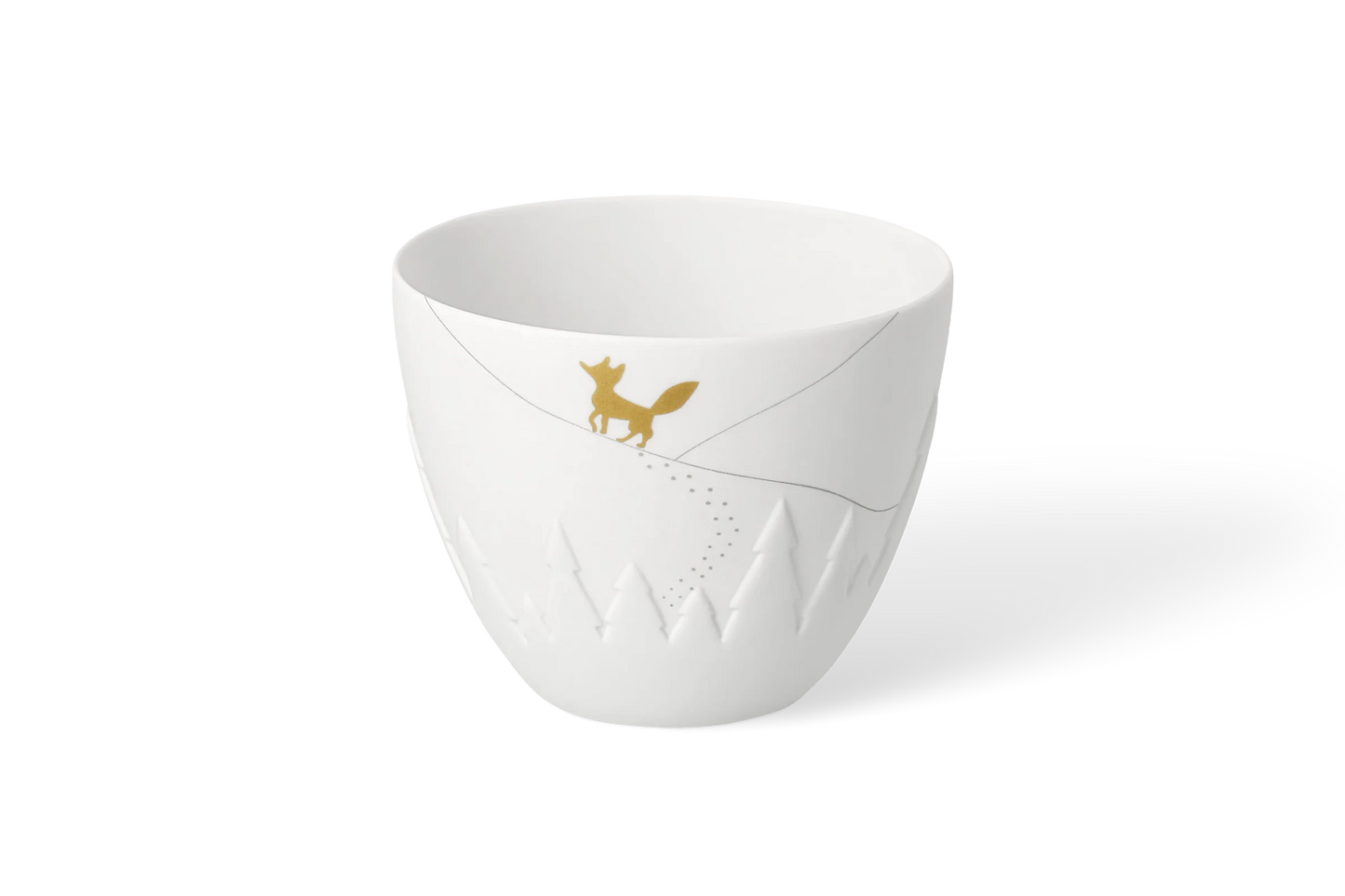 Porte-Bougie Poésie Renard Petit Porcelaine Blanche räder 92482