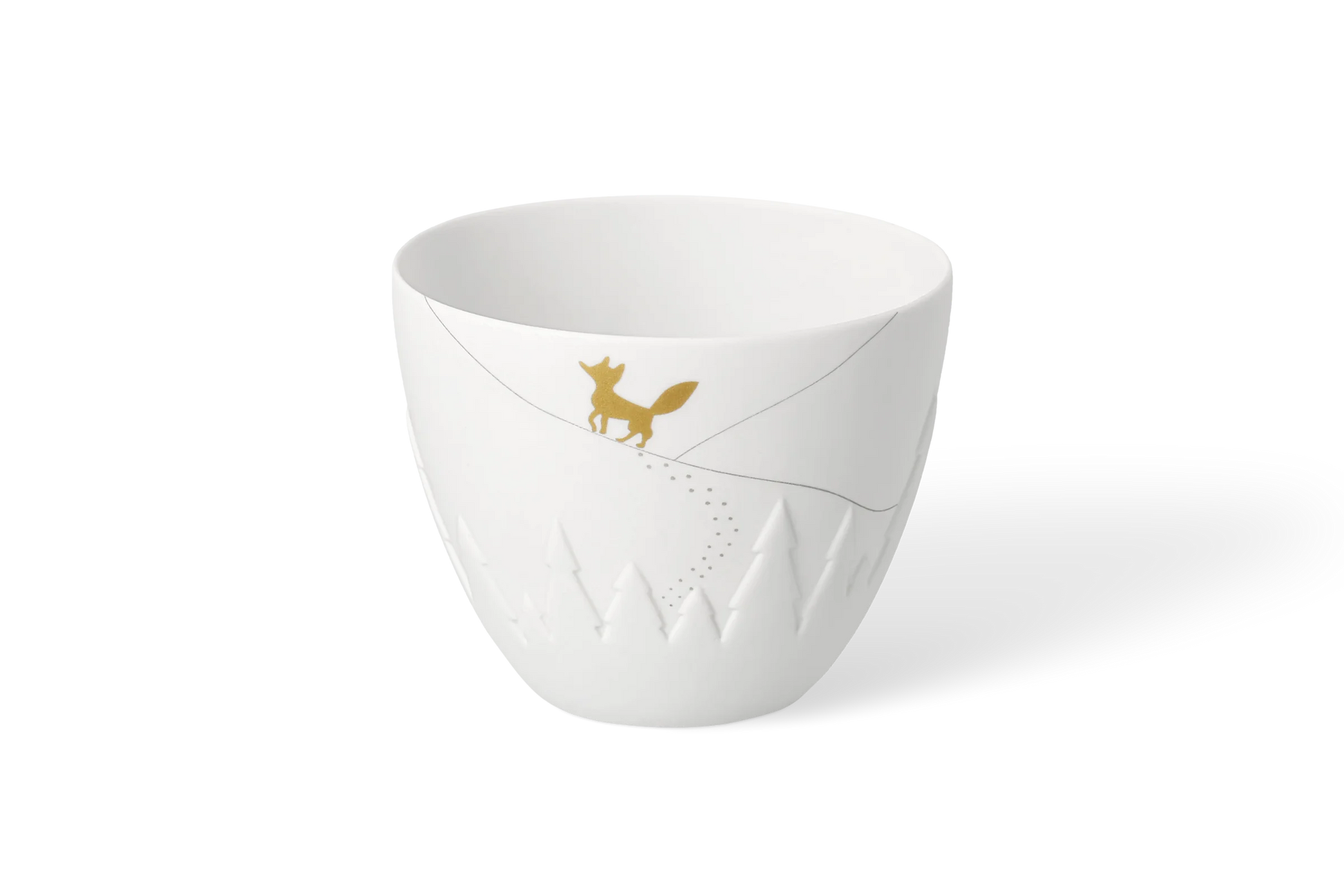 Porte-Bougie Poésie Renard Petit Porcelaine Blanche räder 92482