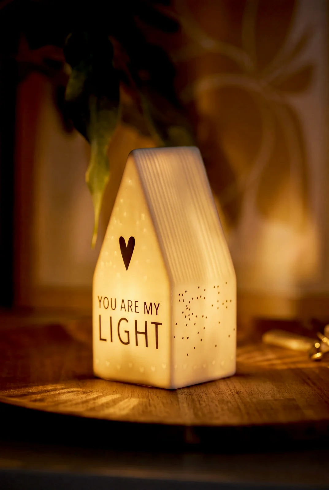 Maison Lumineuse LED Porcelaine Blanche You Are My Light räder 92507