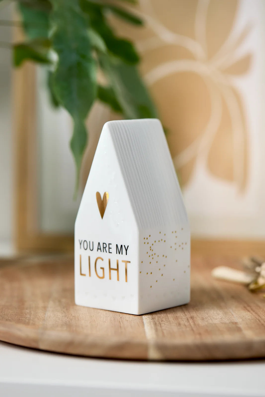 Maison Lumineuse LED Porcelaine Blanche You Are My Light räder 92507