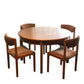 Table ronde vintage + 4 chaises