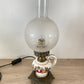 Lampe ancienne laiton céramique façon lampe à pétrole