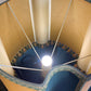 Grande lampe ancienne pied bois