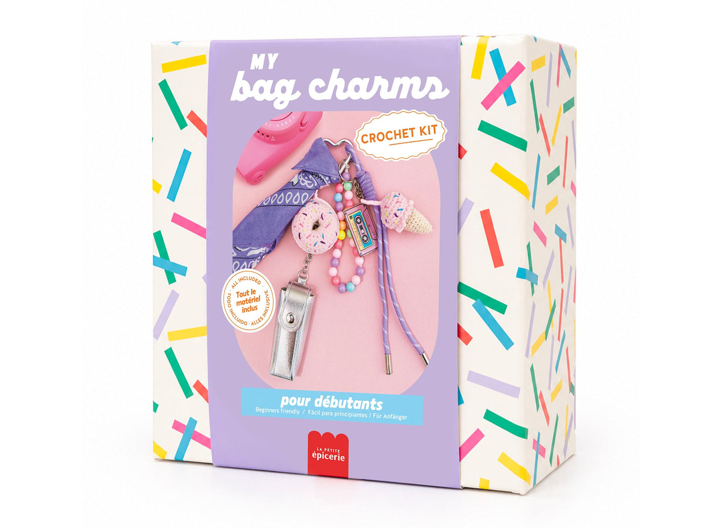 Kit DIY Crochet Bag Charms Pop Mood La Petite Epicerie