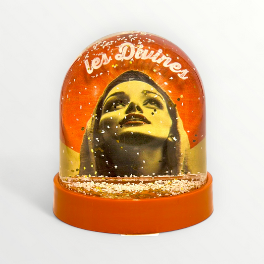 Boule à neige "les divines" socle orange