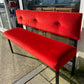 banquette velours rouge