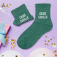 Chaussettes paillettes "CASSE COUILLE"