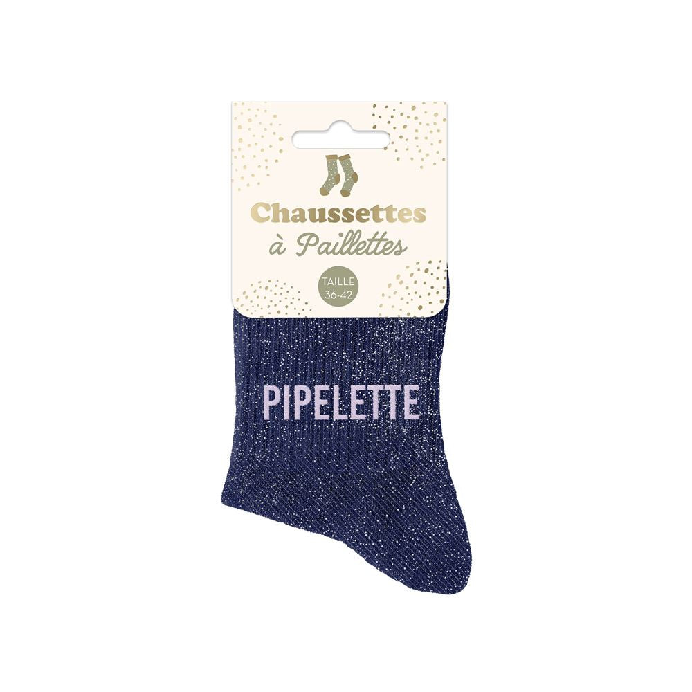 Chaussettes paillettes "PIPELETTE"