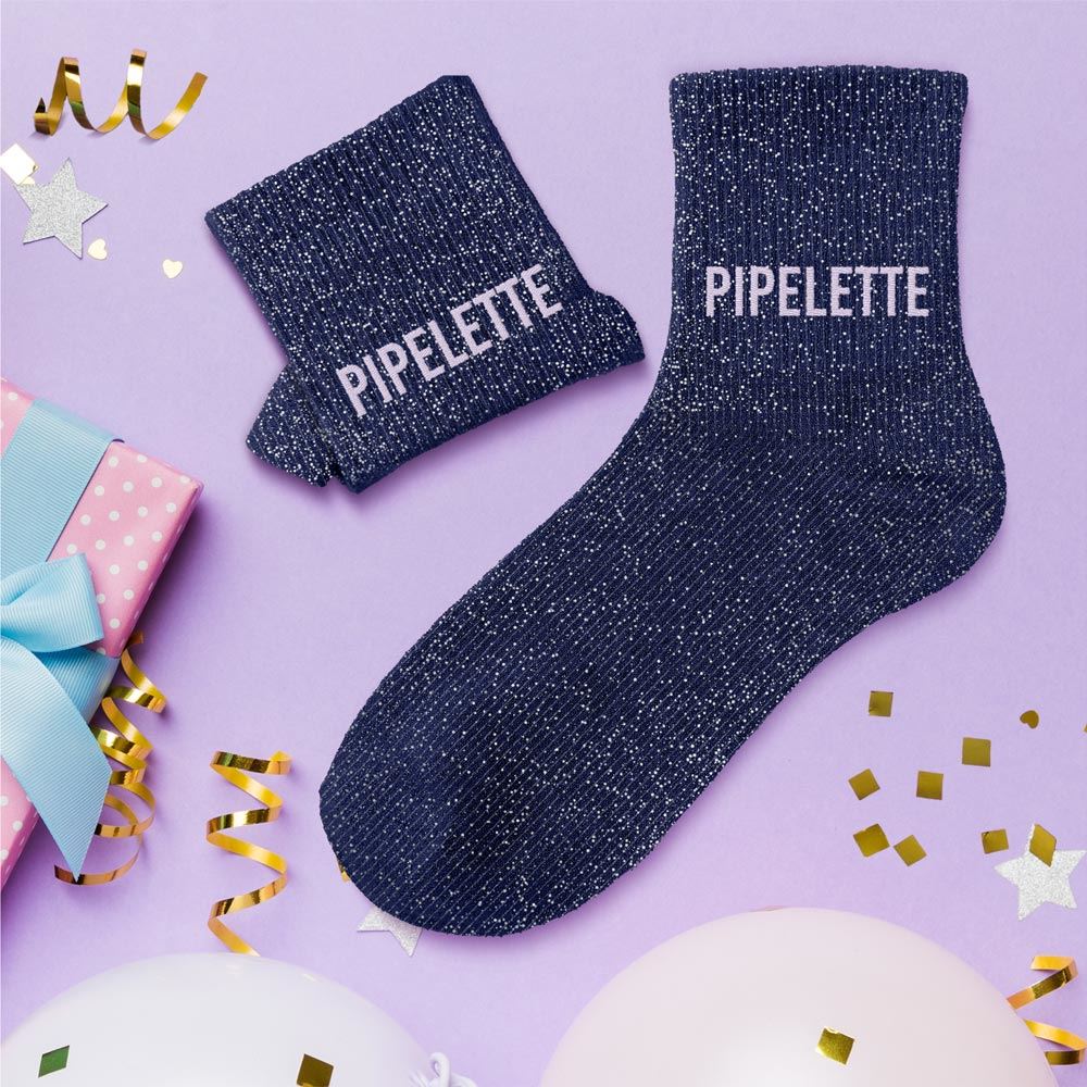 Chaussettes paillettes "PIPELETTE"