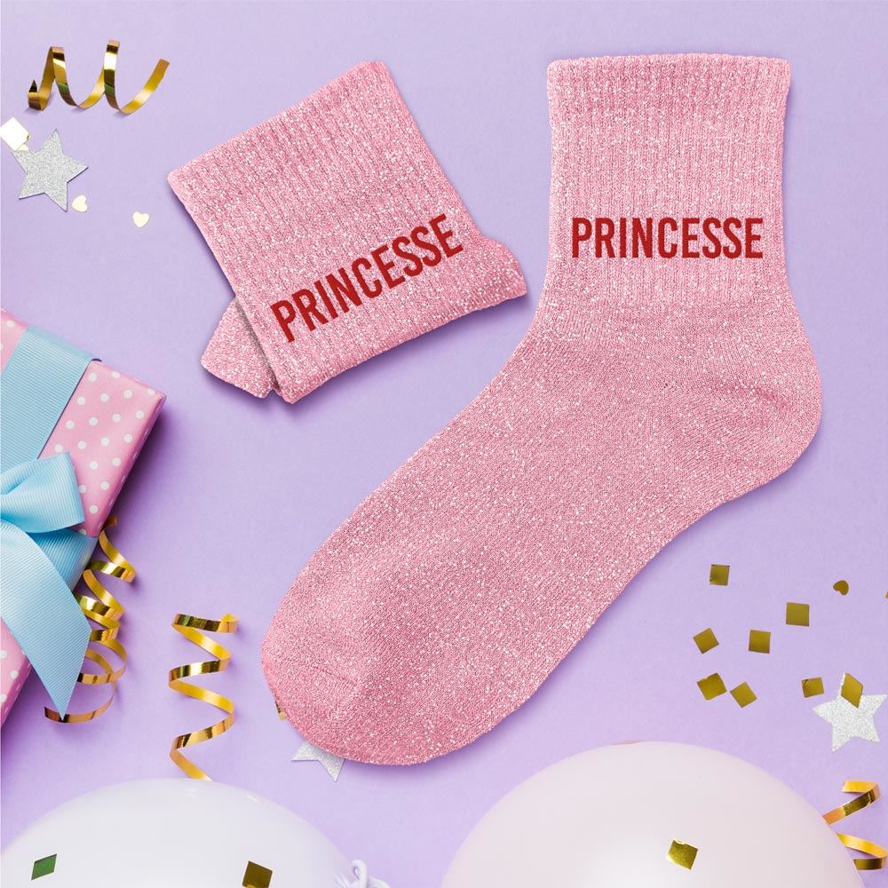 Chaussettes paillettes " PRINCESSE"