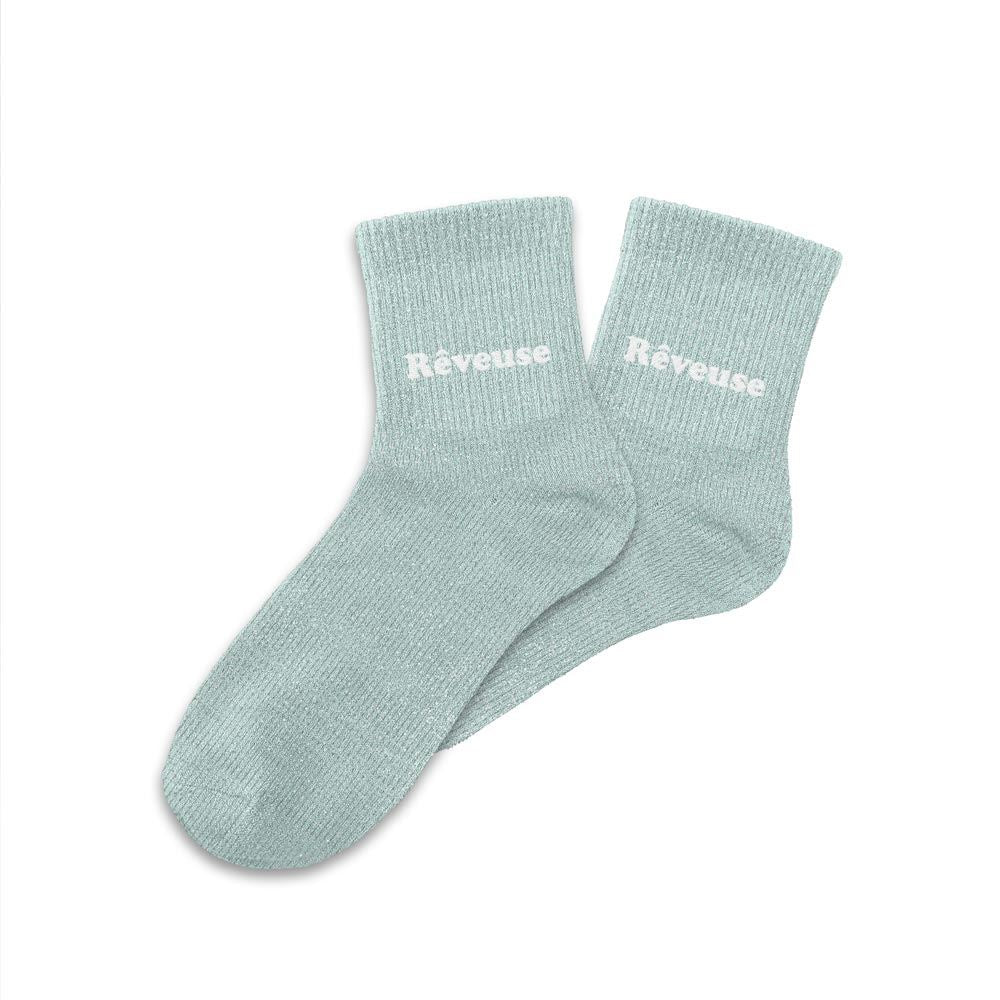 Chaussettes paillettes enfant "rêveuse" taille 30-35