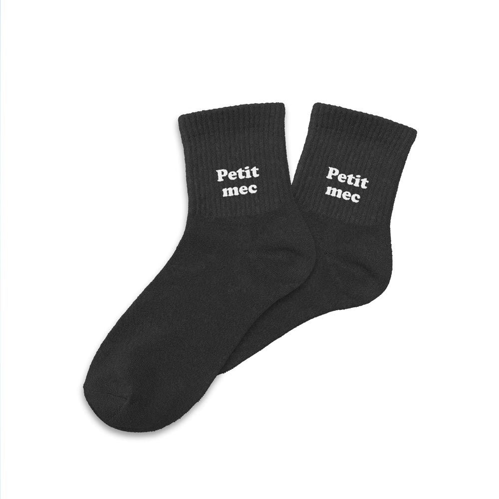 Chaussettes paillettes enfant "petit mec" taille 30-35