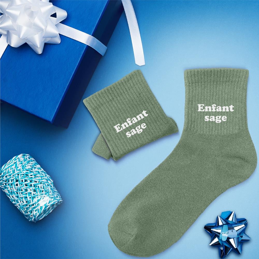 Chaussettes paillettes enfant "enfant sage" taille 30-35
