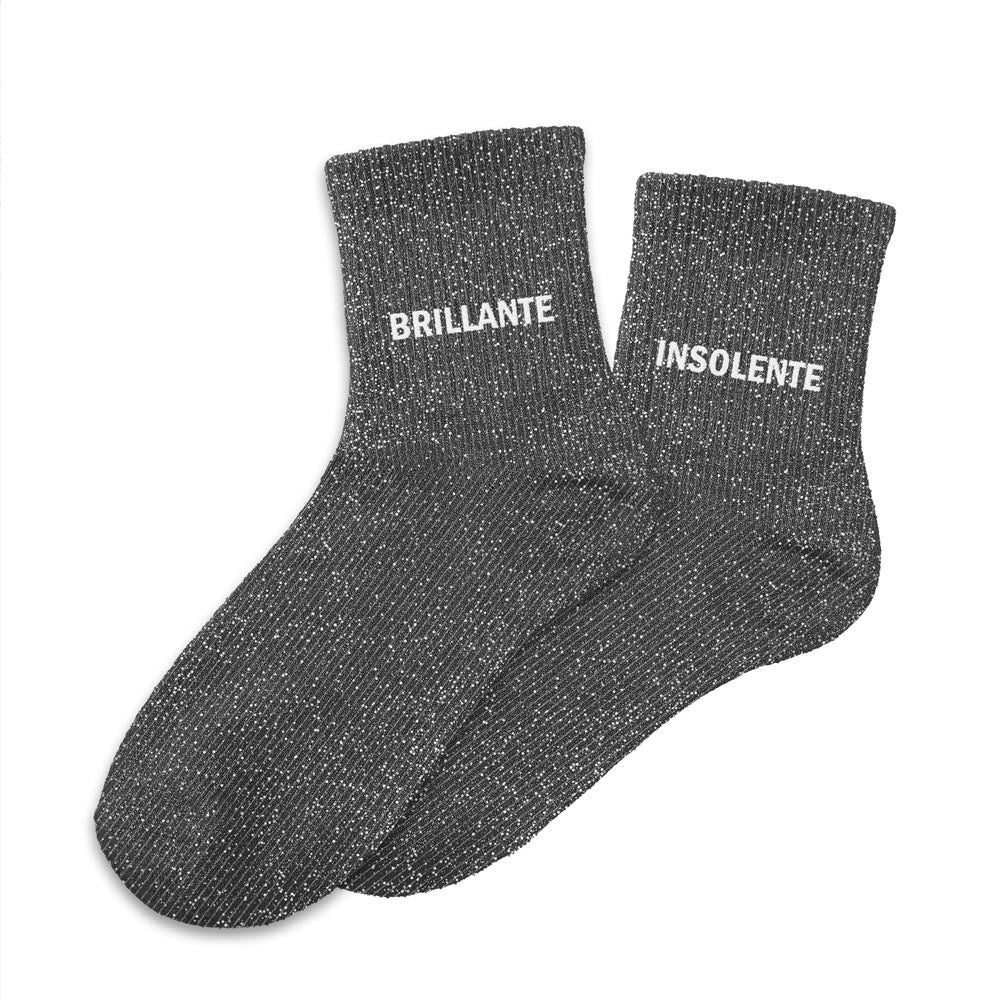 Chaussettes paillettes duo "BRILLANTE INSOLENTE"