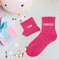 Chaussettes paillettes "duo team connasse"