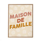 Toile tuftee "maison de famille" - 30x40 cm