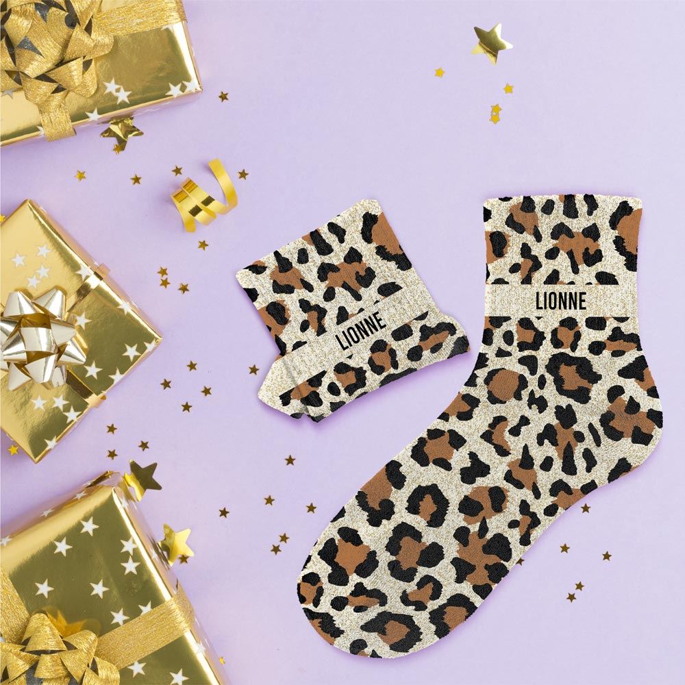 Chaussettes paillettes "Lionne"