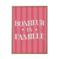 Toile tuftee " bonheur en famille" - 30x40 cm