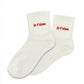 Chaussettes à paillettes "je t aime"