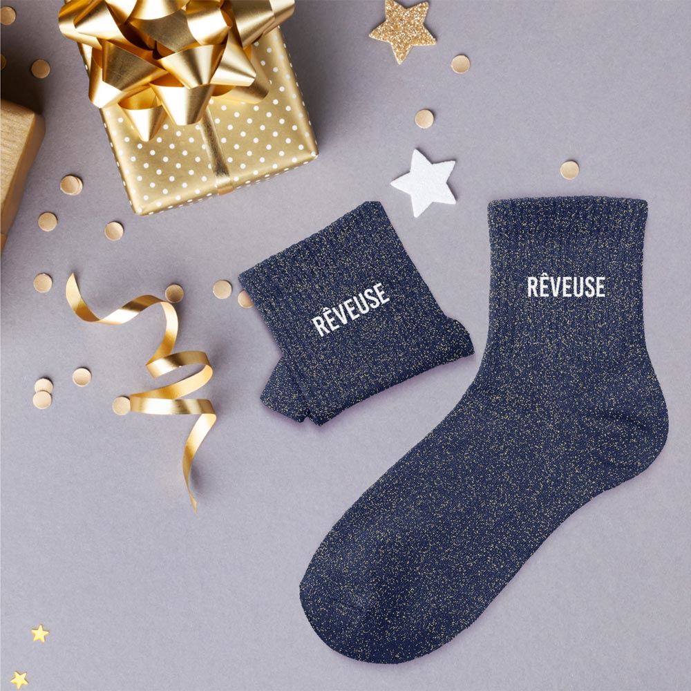 Chaussettes paillettes "REVEUSE"