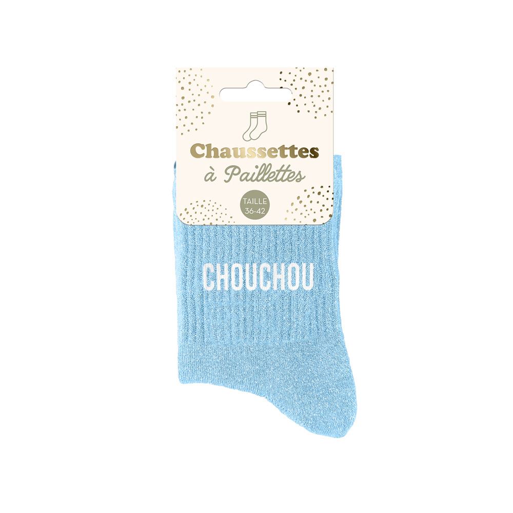 Chaussettes à paillettes "chouchou"