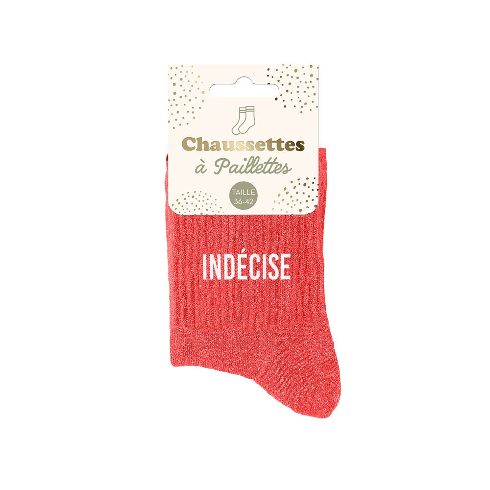 Chaussettes à paillettes "indécise"